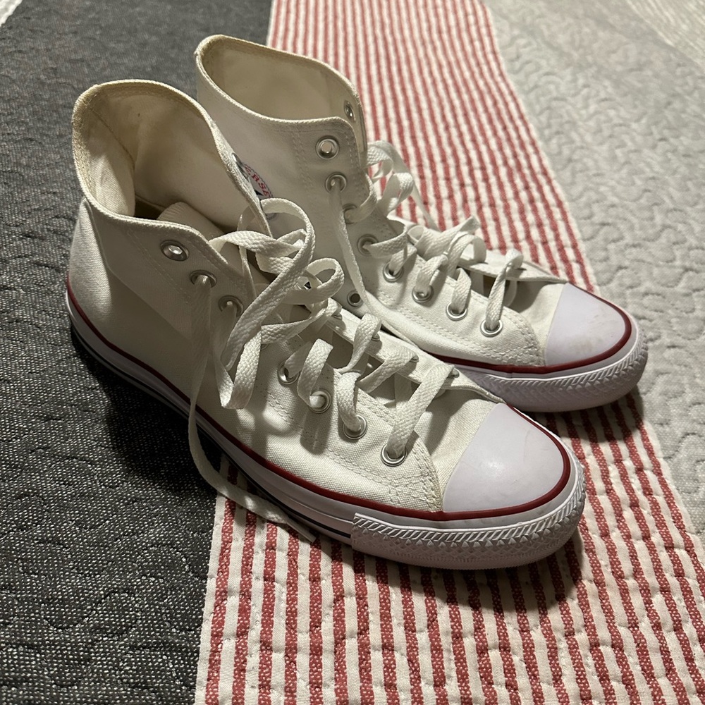 White Hi-Top Converse